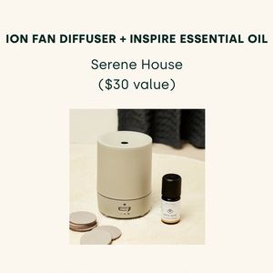 BNIB Serene House Portable Fan Diffuser from FabFitFun